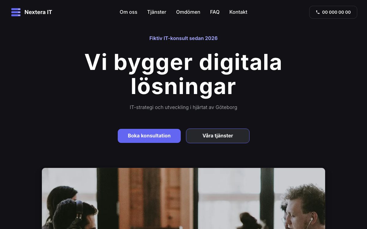 Förhandsvisning av demo: Nextera