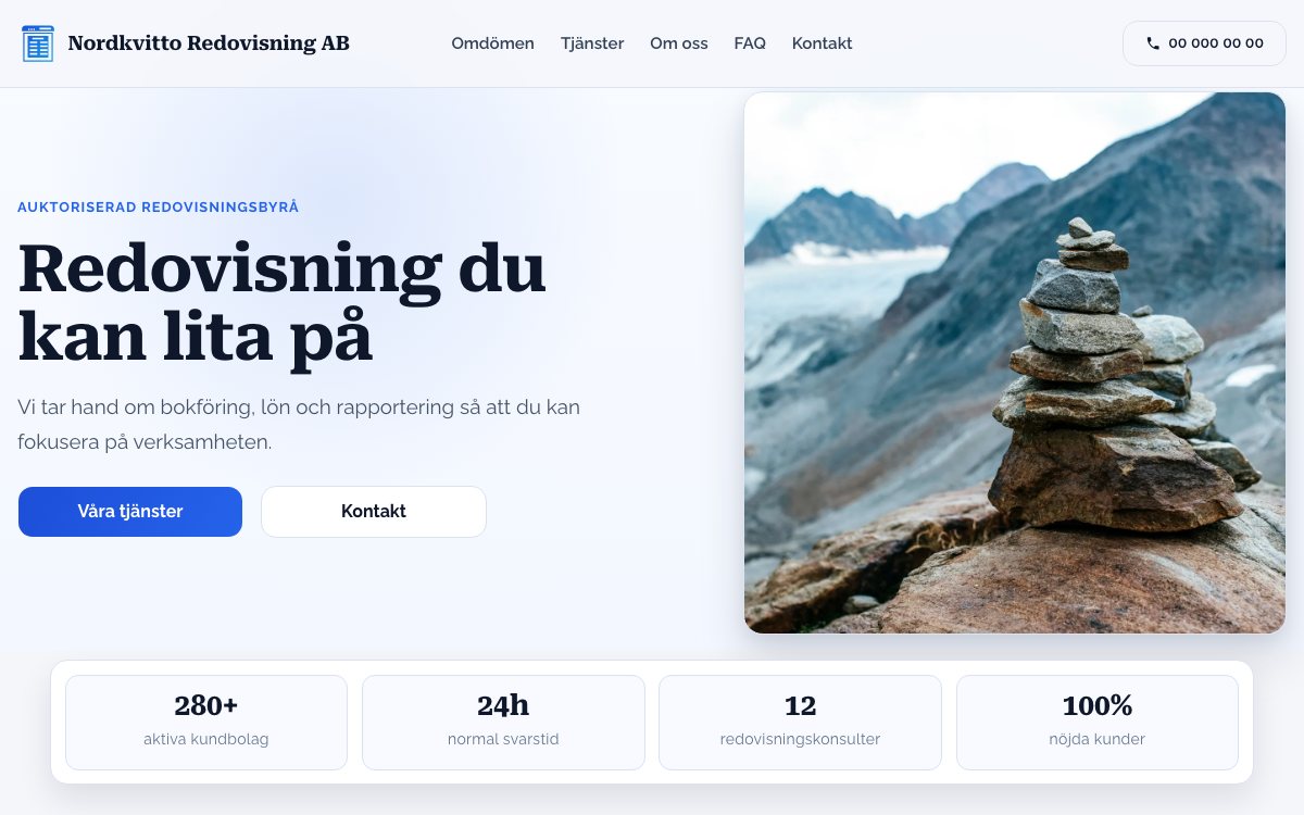 Förhandsvisning av demo: Nordkvitto